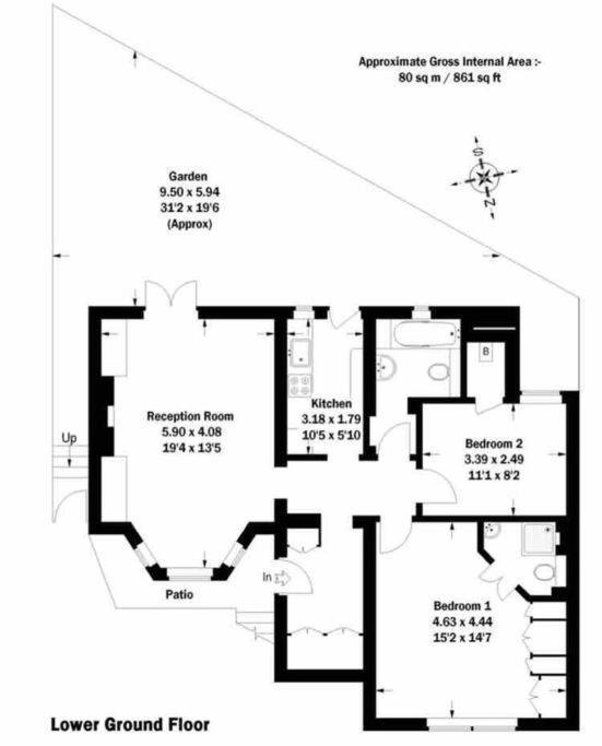 Apartmán Beautiful 2 Bed/ 2 Bath Notting Hill Garden Flat Londýn Exteriér fotografie